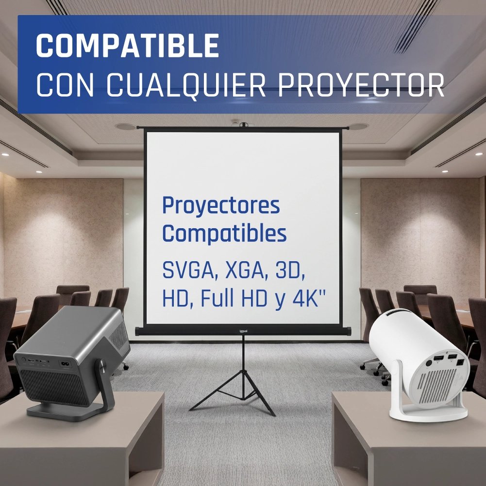 EAN 8435364308509 - iggual PSITS200 pantalla de proyección 2,82 m (111") 1:1 imagen 18
