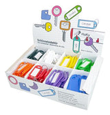 Wedo Schlsselanhnger Con Ring - Display - Diámetro: 18 Mm - De Plástico - Con Weiem, Beschriftbaren Etiqueta - 200 Unidades (262 8018)
