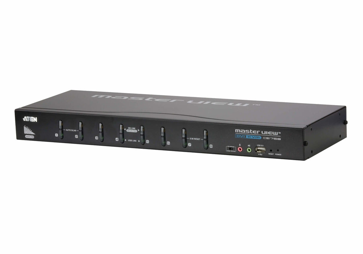 EAN 0672792003011 - ATEN CS1768 interruptor KVM Azul imagen 1