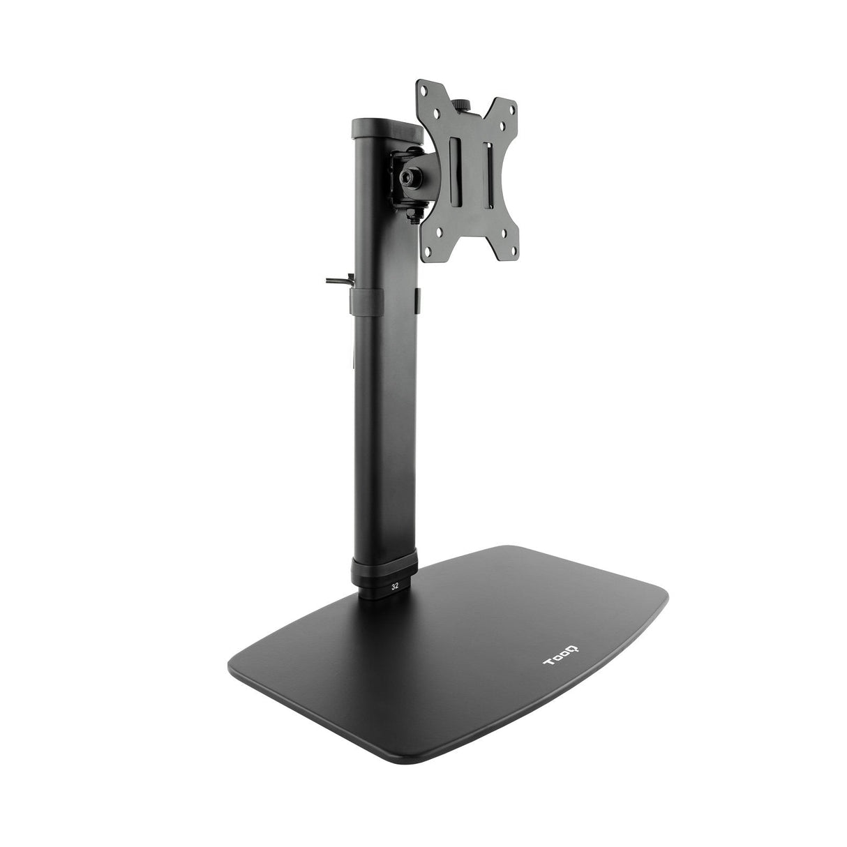 Tooq Soporte De Mesa Para Monitor De 17"-27" - Gestion De Cables - Peso Max 6kg - Vesa 100x100mm - Negro