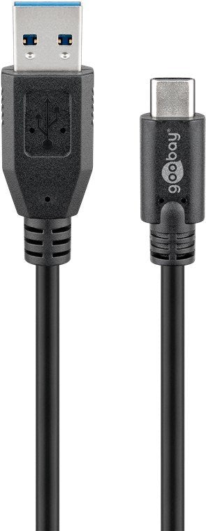 EAN 4040849679995 - Goobay 67999 cable USB USB 3.2 Gen 1 (3.1 Gen 1) 0,5 m USB A USB C Negro imagen 1