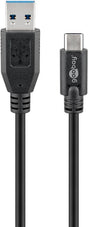 EAN 4040849679995 - Goobay 67999 cable USB USB 3.2 Gen 1 (3.1 Gen 1) 0,5 m USB A USB C Negro imagen 1