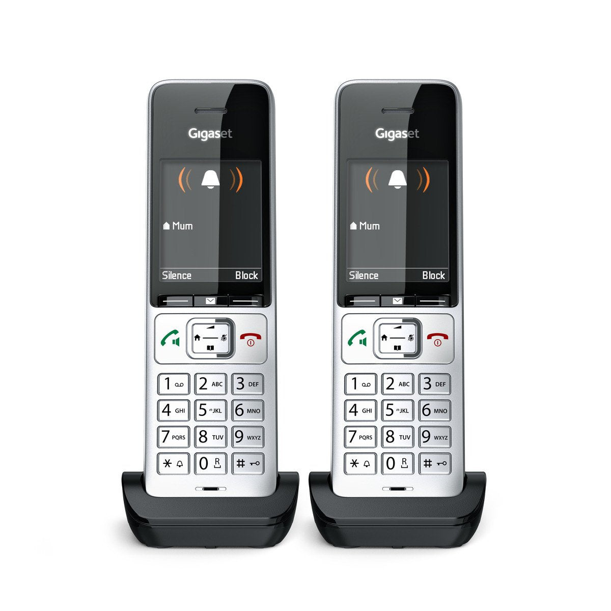 Telefono Gigaset Comfort 500hx Duo Silver-Black