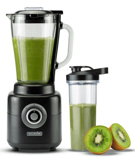 EAN 8719979275136 - Bourgini 21.3002.00.00 licuadora 1,75 L Batidora de vaso 1000 W Negro, Transparente imagen 1