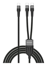 Verbatim Usb-Kabel Dual, Usb 2.0, Usb-C/2x Usb-C, Nylon,