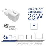 EAN 5901720134004 - Akyga AK-CH-22 USB-Ladegerät 25 W Ausgangsstrom max. 3 A USB-C Universal, Tableta, Teléfono, Reloj inteli imagen 5