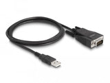 Delock 64222 Adaptador Usb 2.0 Tipo-A Macho A 1 X Serie Rs-232 D-Sub 9 Macho Con Tornillos Y Tuercas Protección Esd
