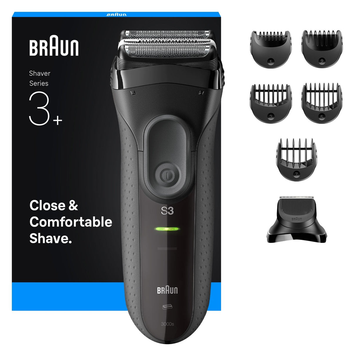 Braun Series 3 3000 Bt Black/Grey
