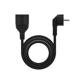 Nanocable Cable De Alimentacion Alargador Cee7 Acodado Macho A Cee7 Hembra 5m