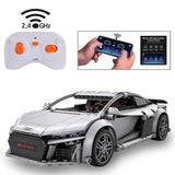 Jamara Cada Audi R8 Coupé 1:14 Gris 2,4ghz Bricks