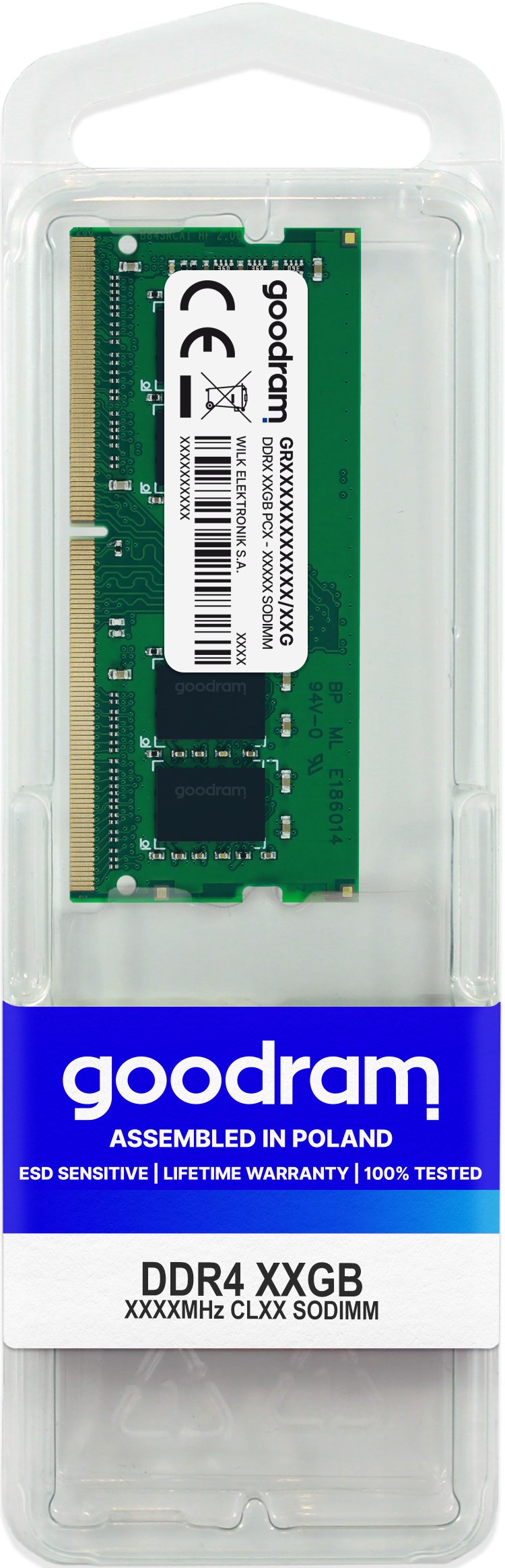 EAN 5908267942918 - Goodram GR3200S464L22/16G módulo de memoria 16 GB 1 x 16 GB DDR4 260-pin SO-DIMM imagen 1