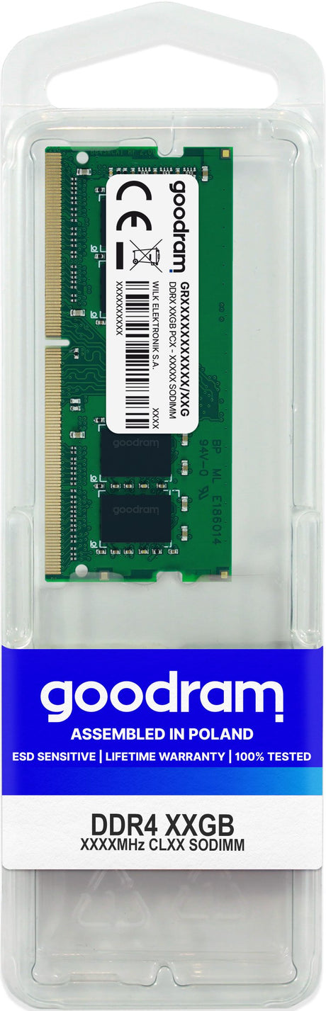 EAN 5908267942918 - Goodram GR3200S464L22/16G módulo de memoria 16 GB 1 x 16 GB DDR4 260-pin SO-DIMM imagen 1