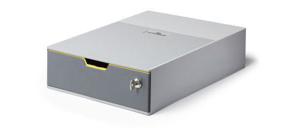 Durable Varicolor Archivador Organizador De Plástico Gris