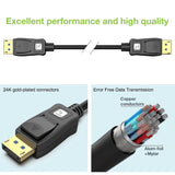Techly Displayport 2.1 Audio Video Cable M M 4k 2m Black
