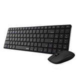 Teclado Rapoo Wireless Y Bluetooth E9300m Portugues 2.4ghz Bt 3.0 4.0 DiseãO Ultrafino Negro