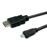 Roline Verde Hdmi High Speed Cable Mit Ethernet, Hdmi St - Micro Hdmi St, 2 M