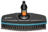 Gardena Cepillo Con Mango Cleansystem Suave, Cepillo Para Lavar Gris/Turquesa, Banda De Plástico Suave En Todo El Perímetro 18810-20