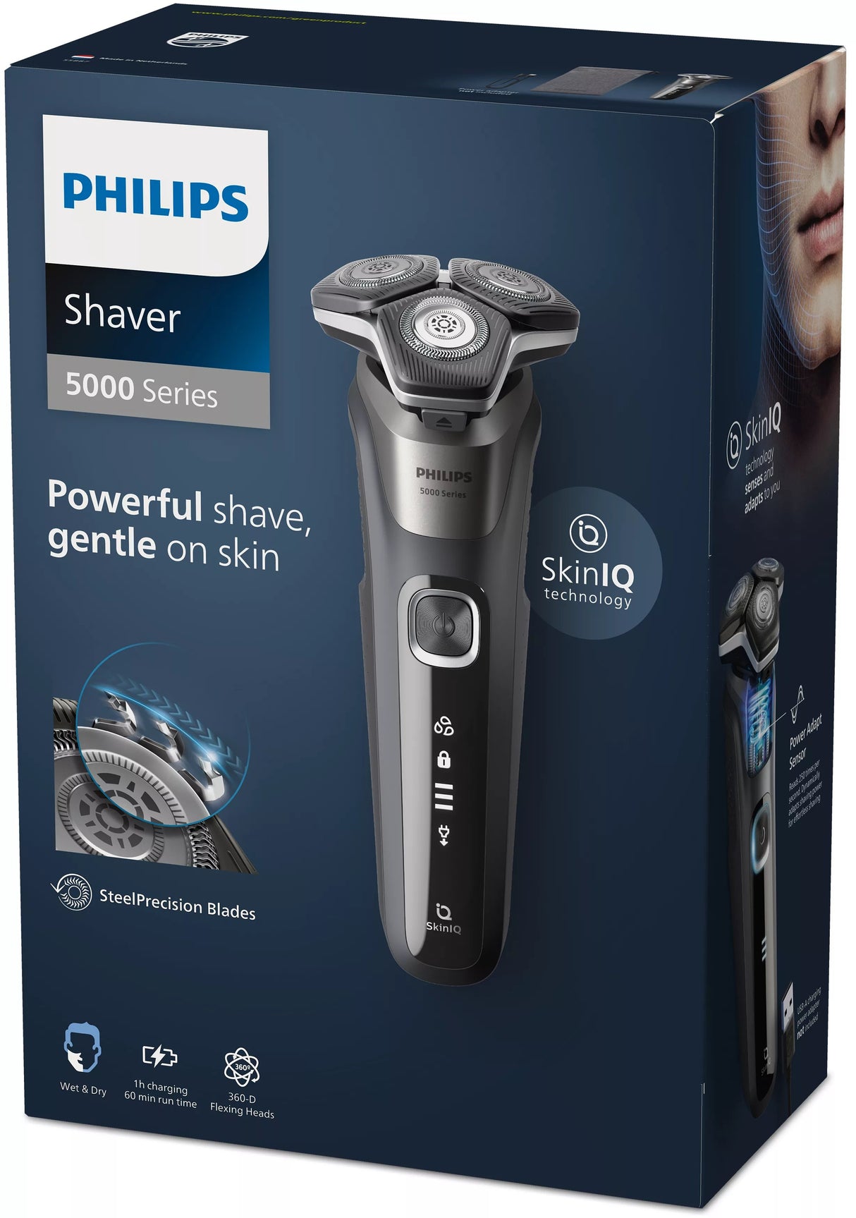EAN 8720689021197 - Philips SHAVER Series 5000 S5887/13 afeitadora Máquina de afeitar de rotación Recortadora Gris imagen 4