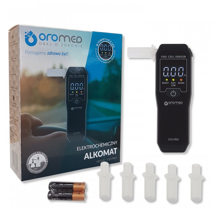 Alcoholímetro Alkomat Oromed X10 Pro
