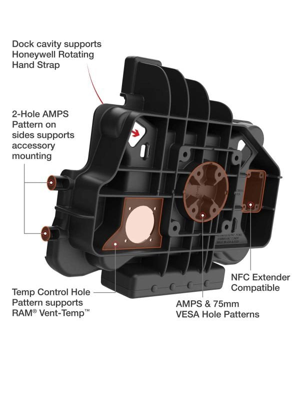 Ram Power Only Cradle For Honeywell Eda10a Tablets