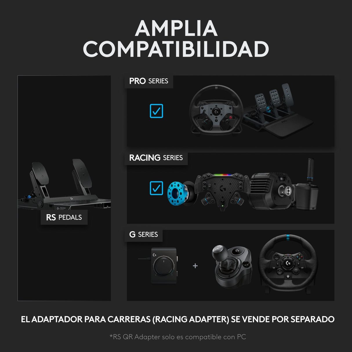 Logitech G Rs Pedals Negro Usb Analógico Pc