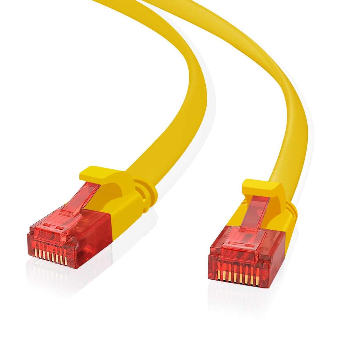 Helos Ultra Slim Cable De Red U/Utp Cat 6 Amarillo 20,0m