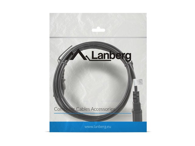 Lanberg Cable Alargador De Alimentacion 1.8 Metros  Ca-C13e-11cc-0018-Bk Conectores Iec320 C13 / Iec320 C14