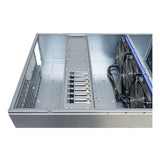 Caja Rack 19" Unykach 4u Sin Fuente Negro Plata 6 Bahias Int 1xusb2.0 1xusb3.0 1xusb-C