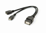 EAN 8716309087308 - Gembird A-OTG-AFBM-04 cable USB 0,15 m Micro-USB B USB A Negro imagen 1
