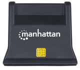 EAN 0766623102025 - Manhattan 102025 lector de tarjeta inteligente Interior USB USB 2.0 Negro imagen 3