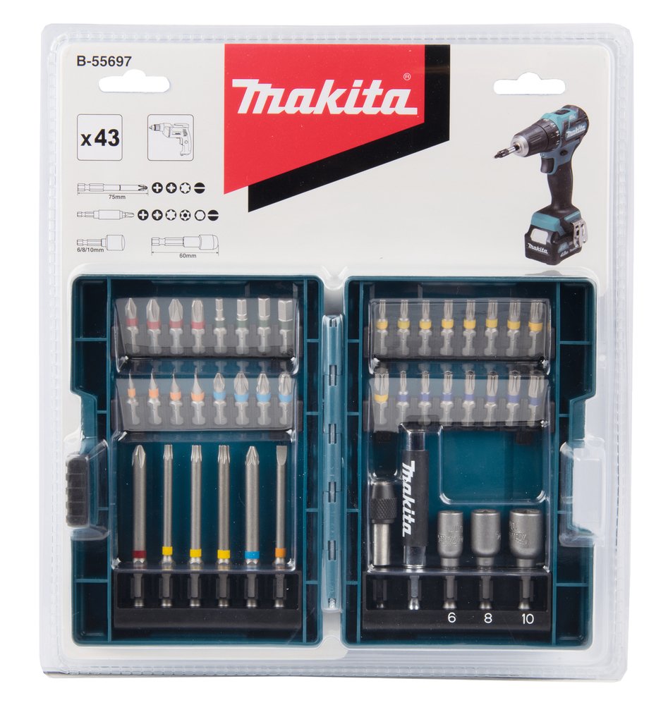 Makita B-55697 Bit-Set 43tlg