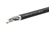 Cat6 F-Utp Network Cable - 4x2xawg23 Pe Black 305m - Outdoor - Warranty: 60m