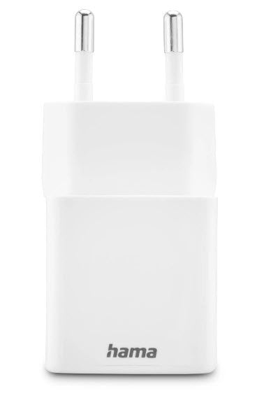 Cargador  Hama 00201991 De Dispositivo Móvil Auriculares, Batería Portátil, Smartphone, Tableta Blanco Corriente Alterna Carga Rápida Interior