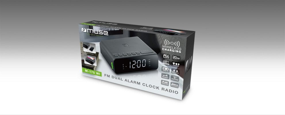 Funciã³n Muse Alarm, M-175 Wi, Entrada Aux, Despertador, Negro