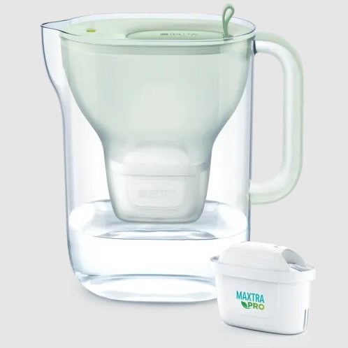 Brita Style Eco 1051367 Filtro De Agua Botella Con Filtro De Agua 2,4 L Verde, Transparente