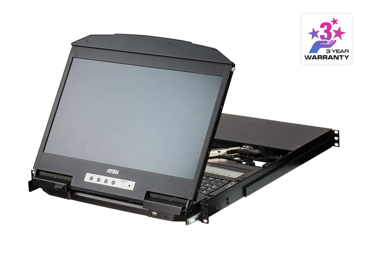 4-Port Usb Hdmi Multi-View Dual Rail Widescreen Lcd Kvm Cl3884nw-Ata-Ag