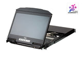 4-Port Usb Hdmi Multi-View Dual Rail Widescreen Lcd Kvm Cl3884nw-Ata-Ag