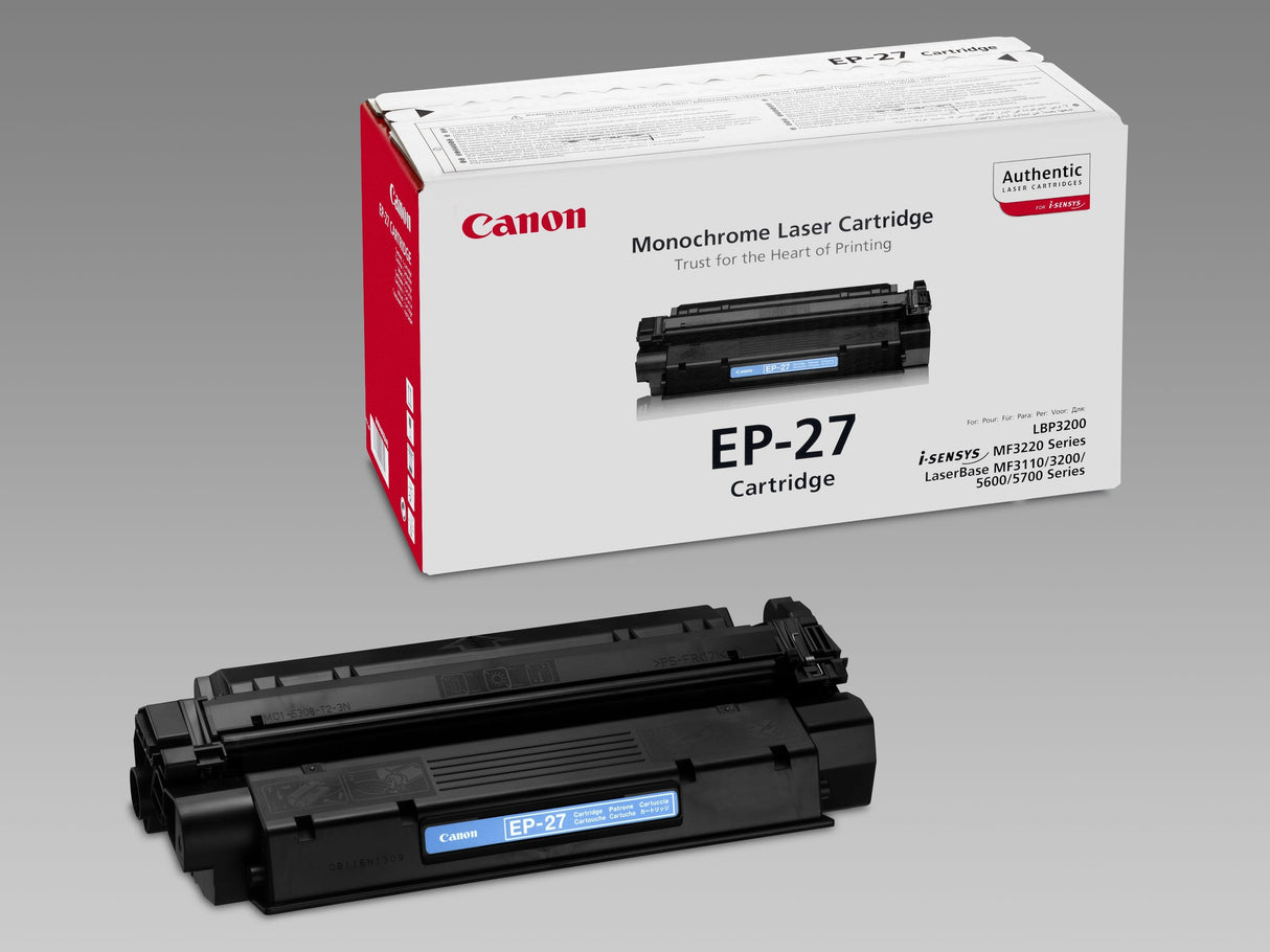 Toner Original Canon Ep-27 Negro Para I-Sensys Mf3220, Mf3228, Laserbase Mf3110, Mf3228, Mf3240, Mf5730, Mf5750