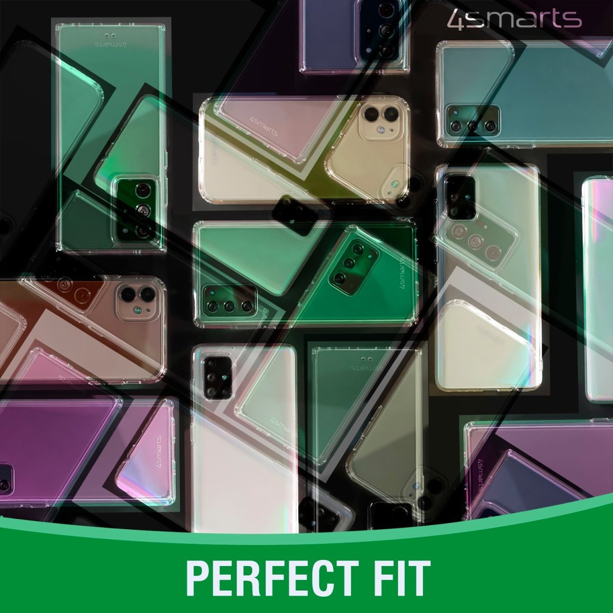 4smarts 360° Starter Set X-Pro Vidrio Transparente, Marco De Montaje+Funda Transparente Iphone 14