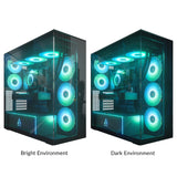 Caja Pc Arctic Xtender (Negro, Tempered Glass X 2 (Klar)) Acpcc00023a