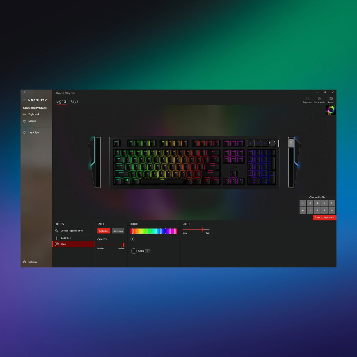Hyperx Alloy Rise - Teclado - 100% - Full Size