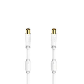 EAN 4047443433909 - Hama 00205247 cable coaxial 3 m Blanco imagen 1