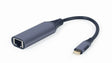 EAN 8716309121385 - Gembird A-USB3C-LAN-01 base para portátil y replicador de puertos USB 3.2 Gen 1 (3.1 Gen 1) Type-C Negro, imagen 1