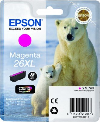 Tinta Original  Epson  T263340 Magenta Para  Xp-600,605,700,800