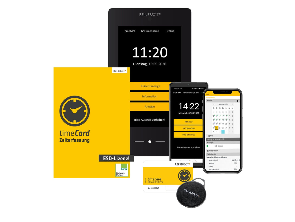 Reiner Sct Timecard 10 1jahr 25ma Jahreslizenz Para 25 Mitarbeiter