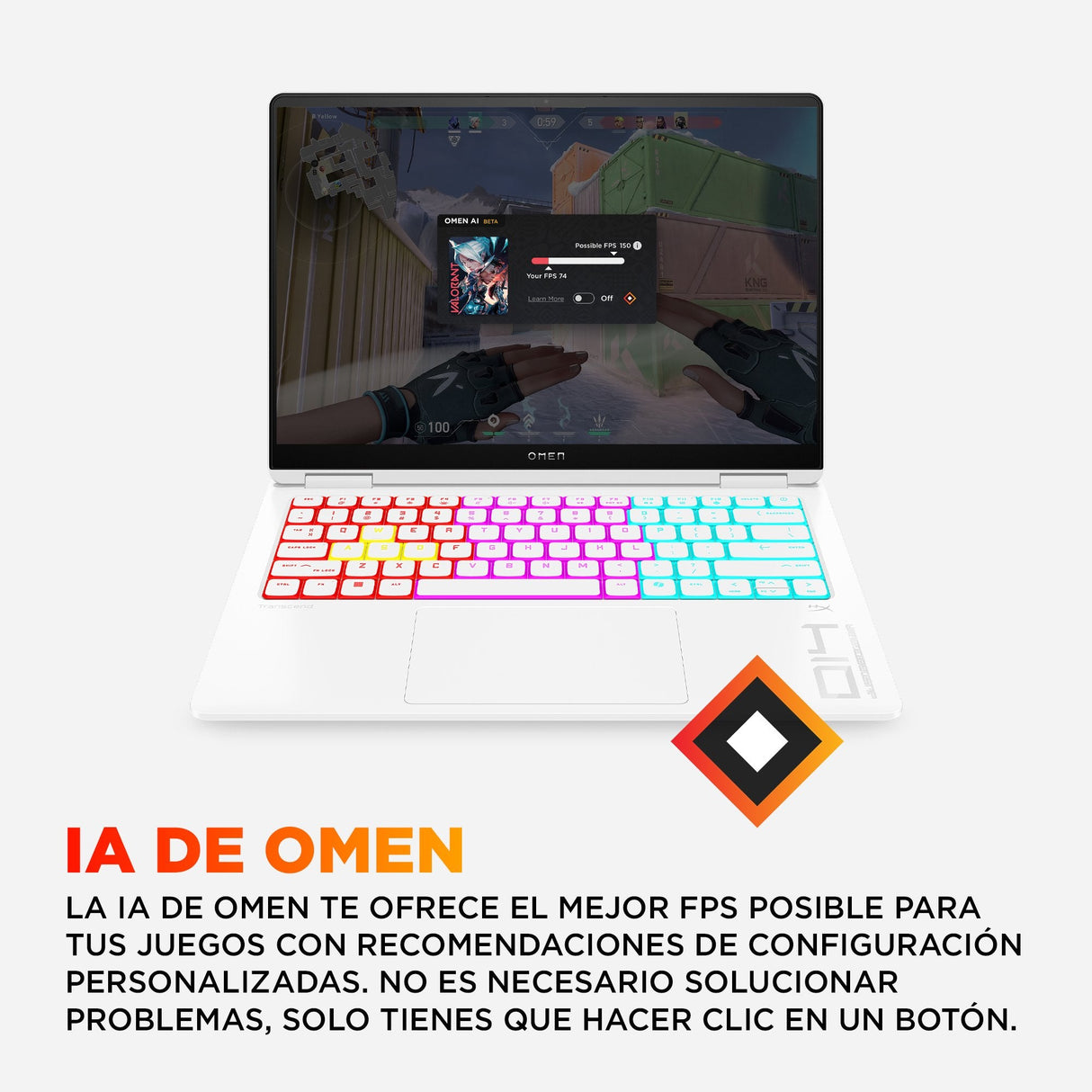 Portátil Hp Omen Transcend 14-Fb1000ns Oled 14" Intel Core Ultra 9 285h 64gb Ram 1tb Ssd Rtx 5070