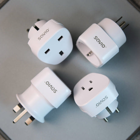 EAN 5901986049098 - Savio AP-04 adaptador e inversor de corriente Universal 3250 W Blanco imagen 7