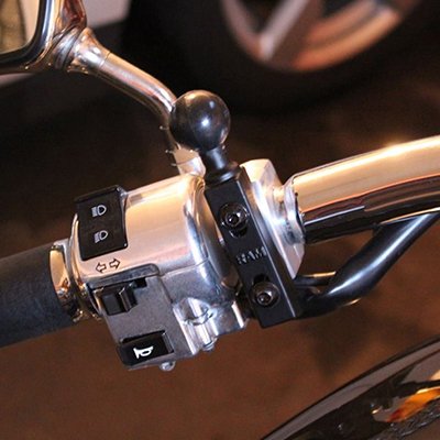 Ram Mounts Ram-B-309-1u Base De Bola Para Depósito De Freno/Embrague De Motocicleta, Negro