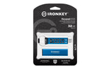 EAN 0740617330083 - Kingston Technology IronKey Keypad 200 unidad flash USB USB tipo A 3.2 Gen 1 (3.1 Gen 1) Azul imagen 3