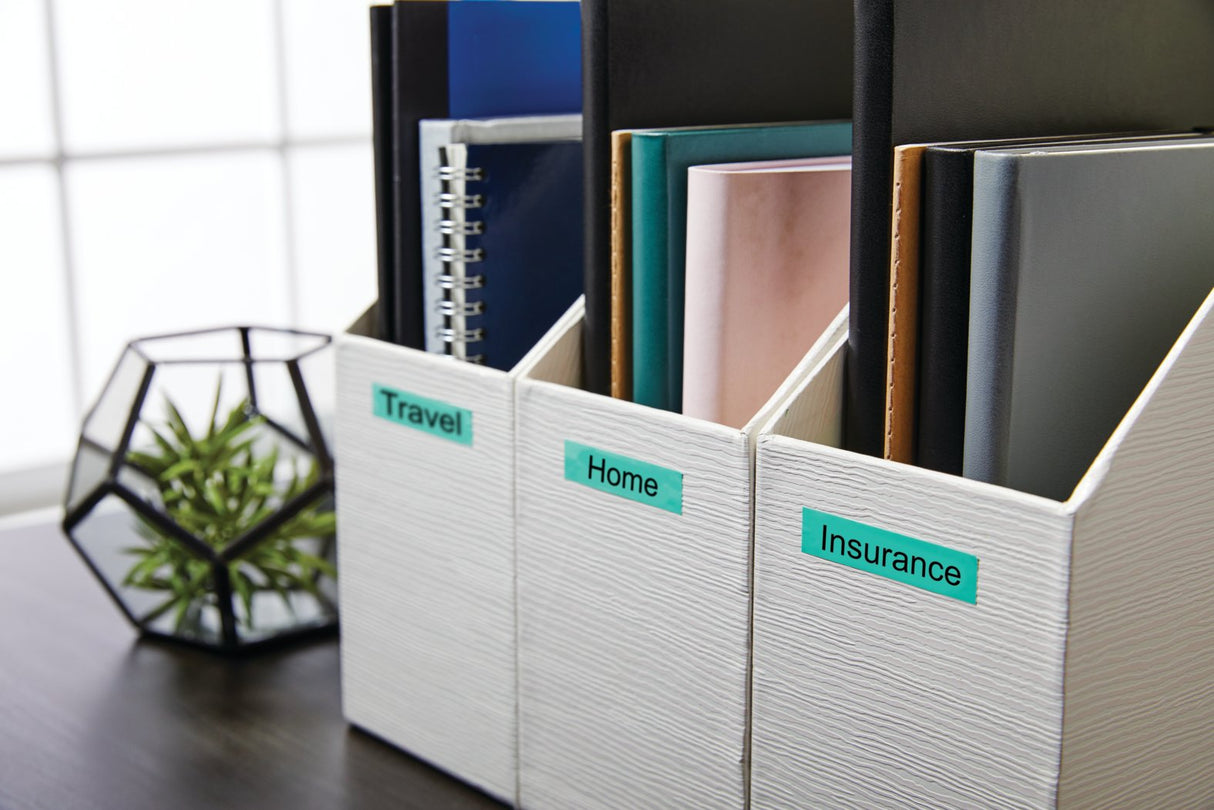 Dymo Cinta De Transferencia Termica D1 40919. Negro Sobre Verde De 9mmx7m. Poliester Autoadhesiva